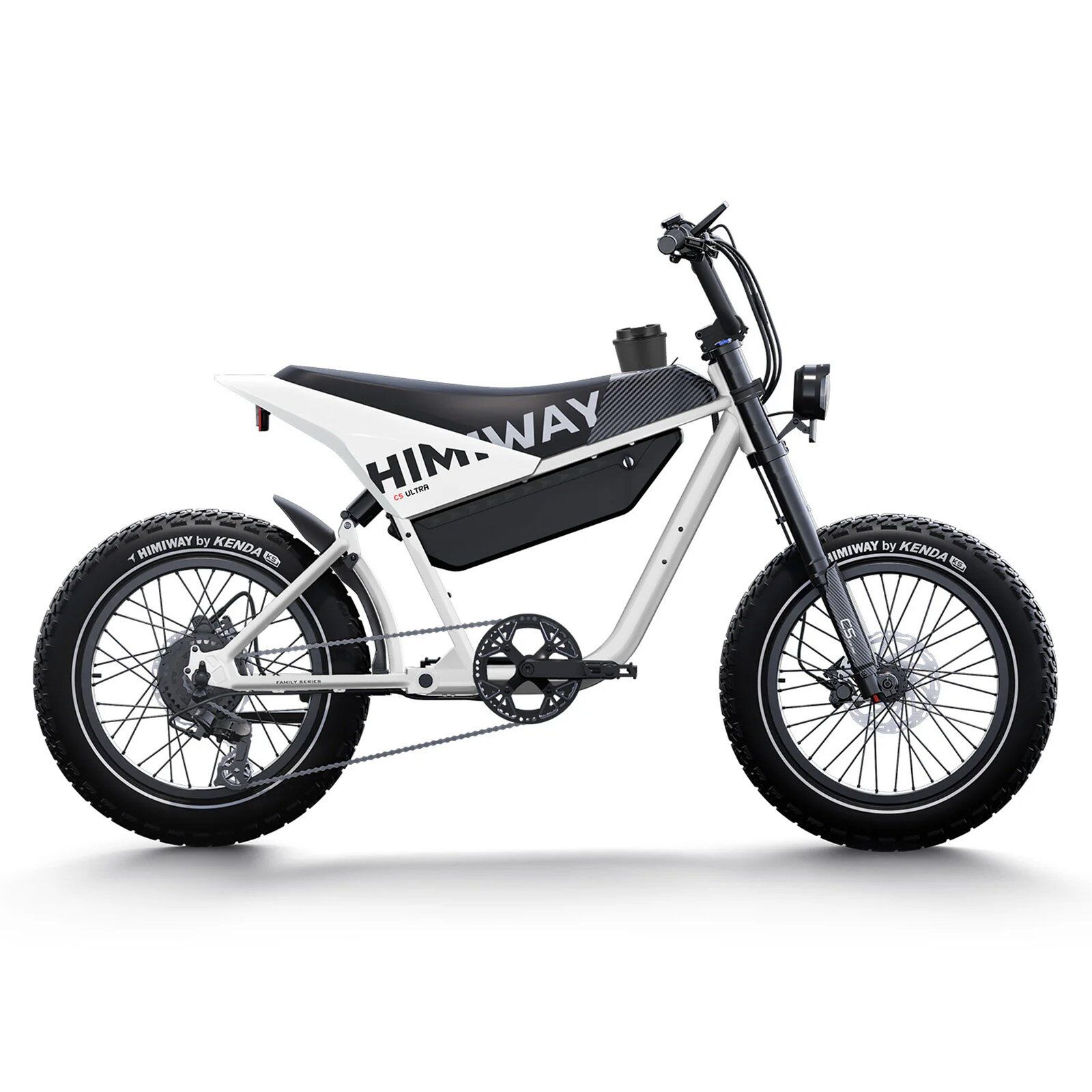 Himiway C5 Ultra Electric Bicycle Motorbike Frame White